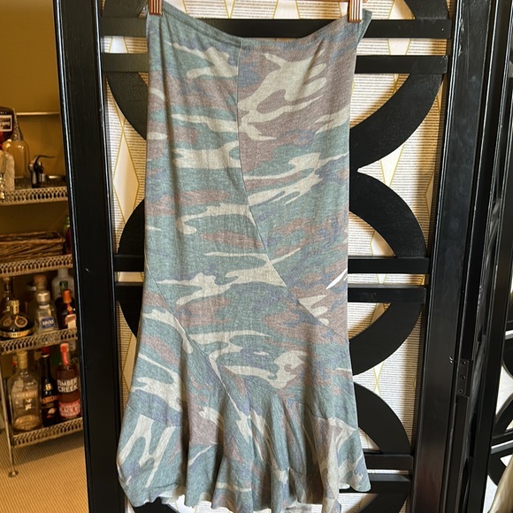 Tracy Evans Camo / Camouflage Pull On Adjustable Sash Tie Ruffle Skirt. - Picture 5 of 9